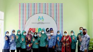Dalam rangka kunjungan kerja dinas PPPA Provinsi Lampung ke PUSPAGA GAHARU di Kelurahan Ganjar Agung kota Metro