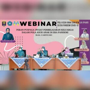 Dalam rangka Pembinaan Karakter Keluarga Melalui Pola Asuh Anak dan Remaja dengan penuh cinta dan kasih sayang dalam keluarga Pokja 1 TP PKK Kota Metro