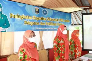 Sekretariat TP PKK Kota Metro menyelenggarakan kegiatan “Peningkatan Kapasitas Sekretaris PKK melalui Pelaporan dan Publikasi Online”.