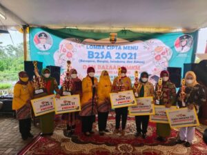 Tim Penggerak PKK Kota Metro di bawah Pokja 3 berhasil meraih juara 1 pada kegiatan Lomba B2S2.