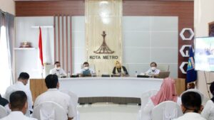 TP PKK Kota Metro berkolaborasi dengan Dinas Tenaga Kerja dan Transmigrasi Kota Metro menyelenggarakan Rapat Advokasi Wakuncar di Guest House.
