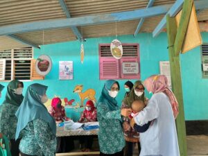 Senin, 8 Agustus 2022 Tim Penggerak PKK Kota Metro dipimpin oleh Ketua 1 TP PKK Kota Metro Ny. Asih Kusminah Qomaru, S.Pd melaksanakan Pembinaan awal ke Posyandu.