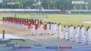 Ketua Tim Penggerak PKK Kota Metro, dr. Silfia Wahdi beserta jajaran mengikuti serangkaian kegiatan peringatan Hari Ulang Tahun Kemerdekaan Republik Indonesia ke-77 Tahun 202 Kota Metro.
