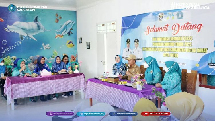 Verifikasi Lapangan P3KSS Provinsi Lampung di Kelurahan Mulyojati, Kecamatan Metro Barat.