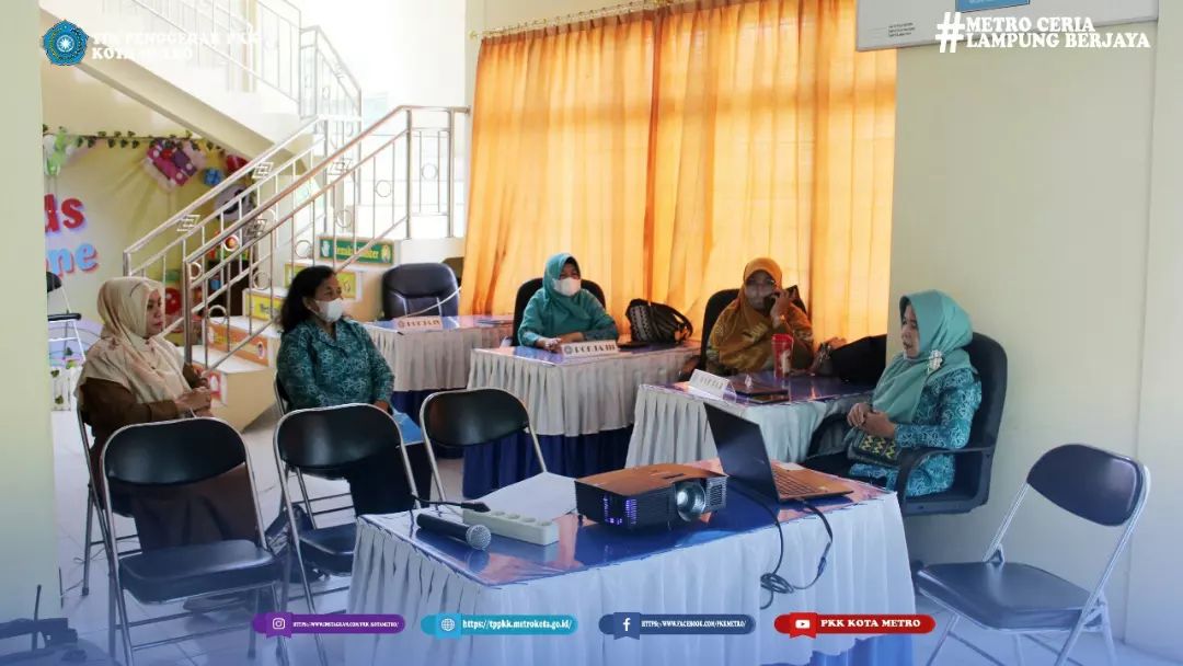 Evaluasi pelaksanaan kegiatan PKK Kecamatan dan Kelurahan Se-Kota Metro.