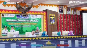 Webinar dalam rangka Puncak Peringatan Hari Gizi Nasional Ke-63 di Kota Metro