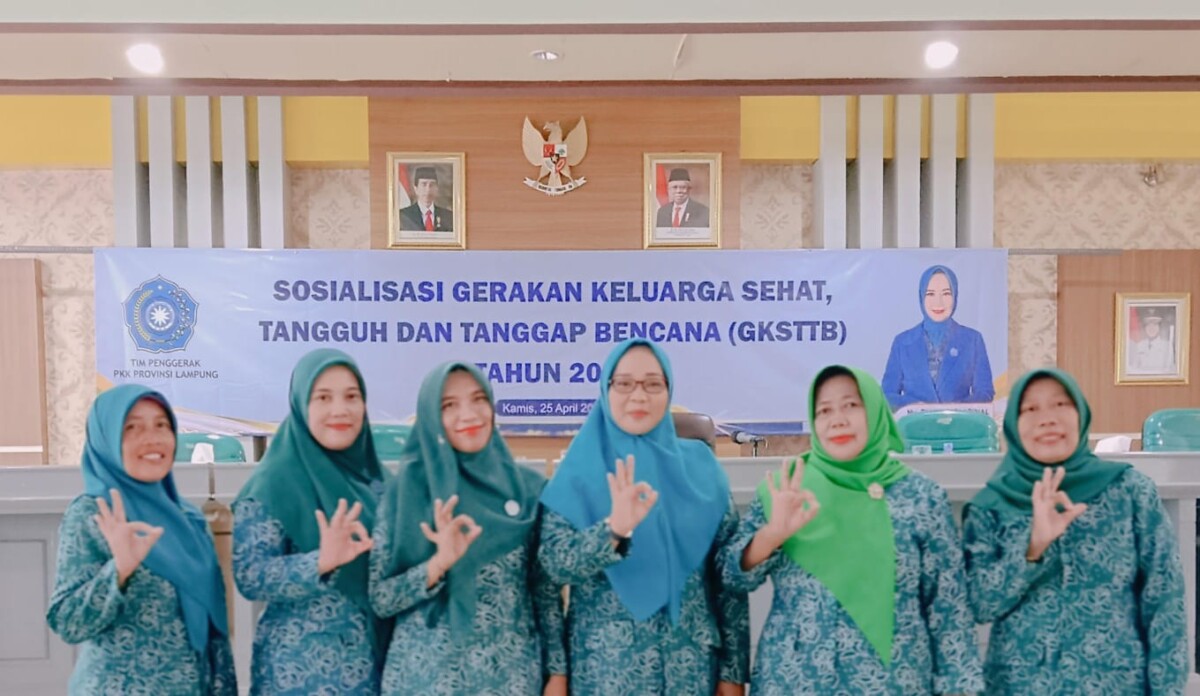 Pokja IV TP PKK Kota Metro ikuti Sosialisasi Gerakan Keluarga Sehat Tanggap Dan Tangguh Bencana (GKSTTB)